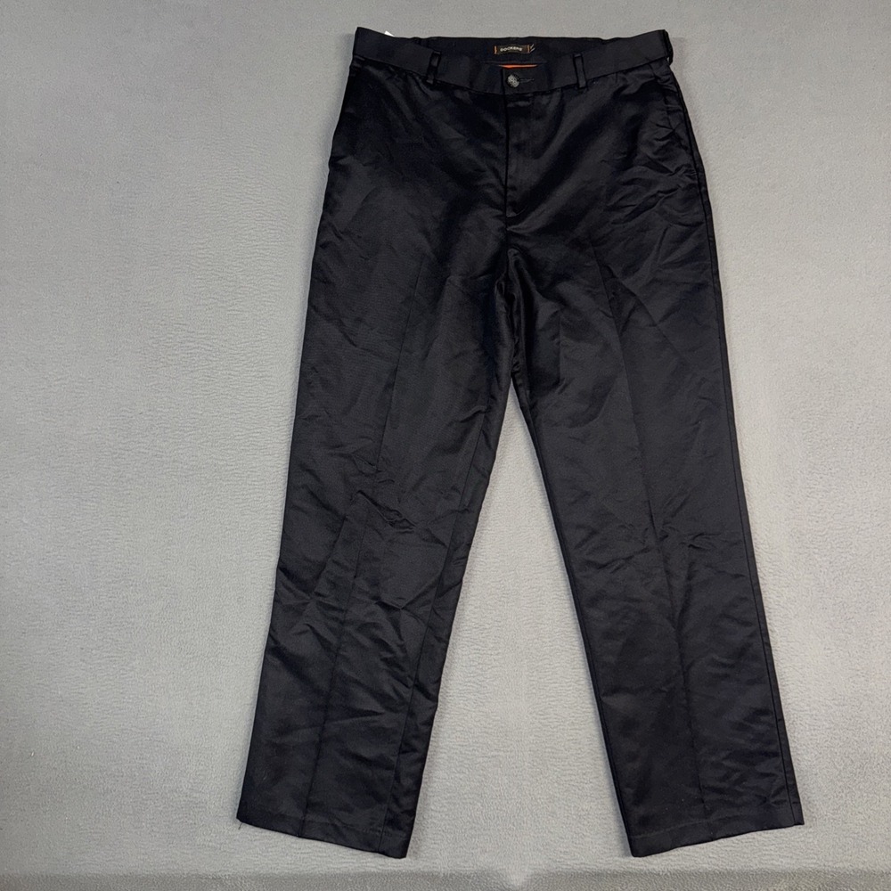 Dockers Pants Mens 34x32 Blue Classic Fit D3 Flat Front Polyester Twill Dress